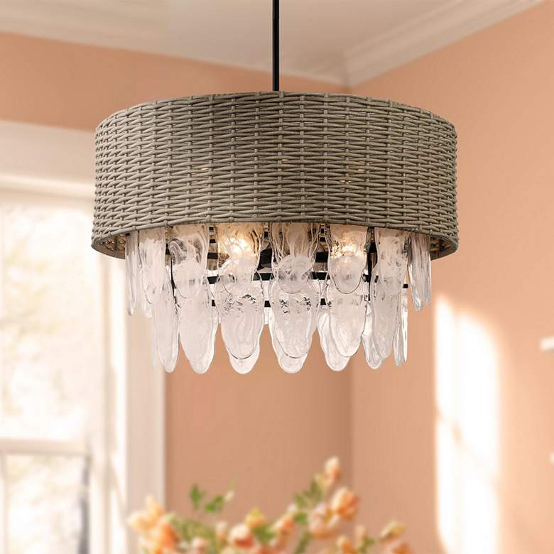 Image 1 Minka-Lavery Breakers Isle 9-Light Black Pendant