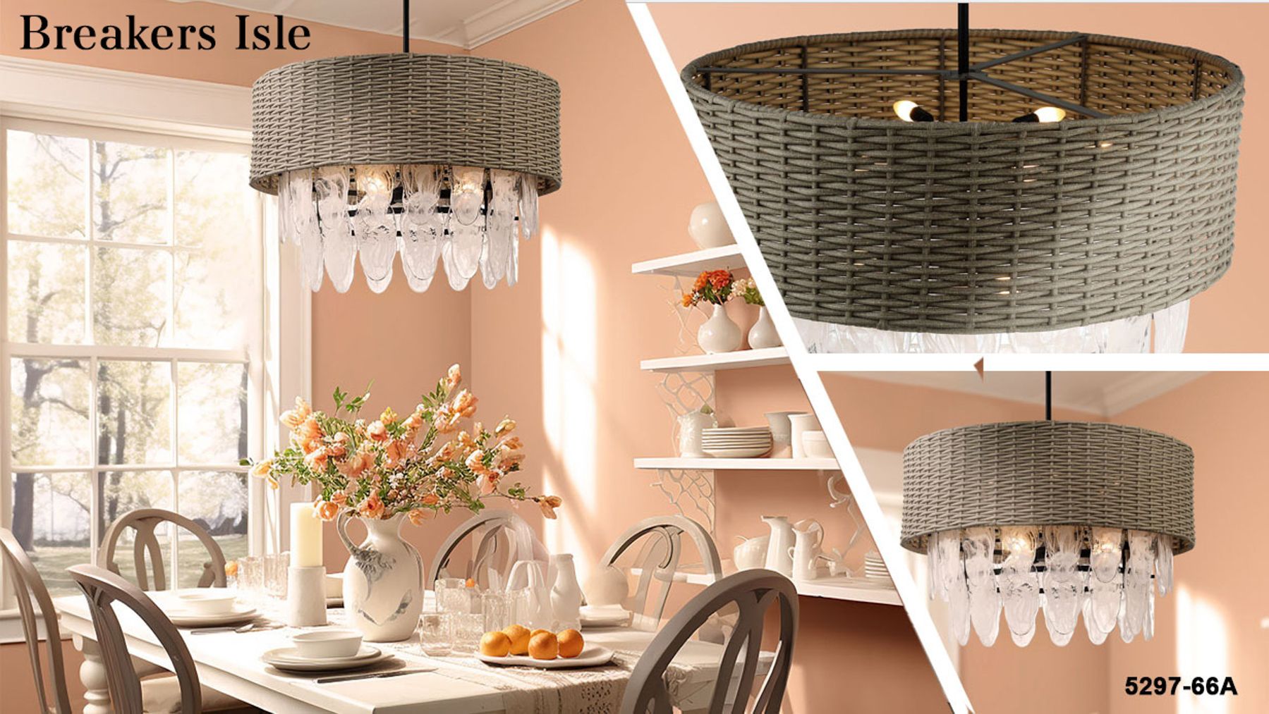 Minka-Lavery Breakers Isle 9-Light Black Pendant