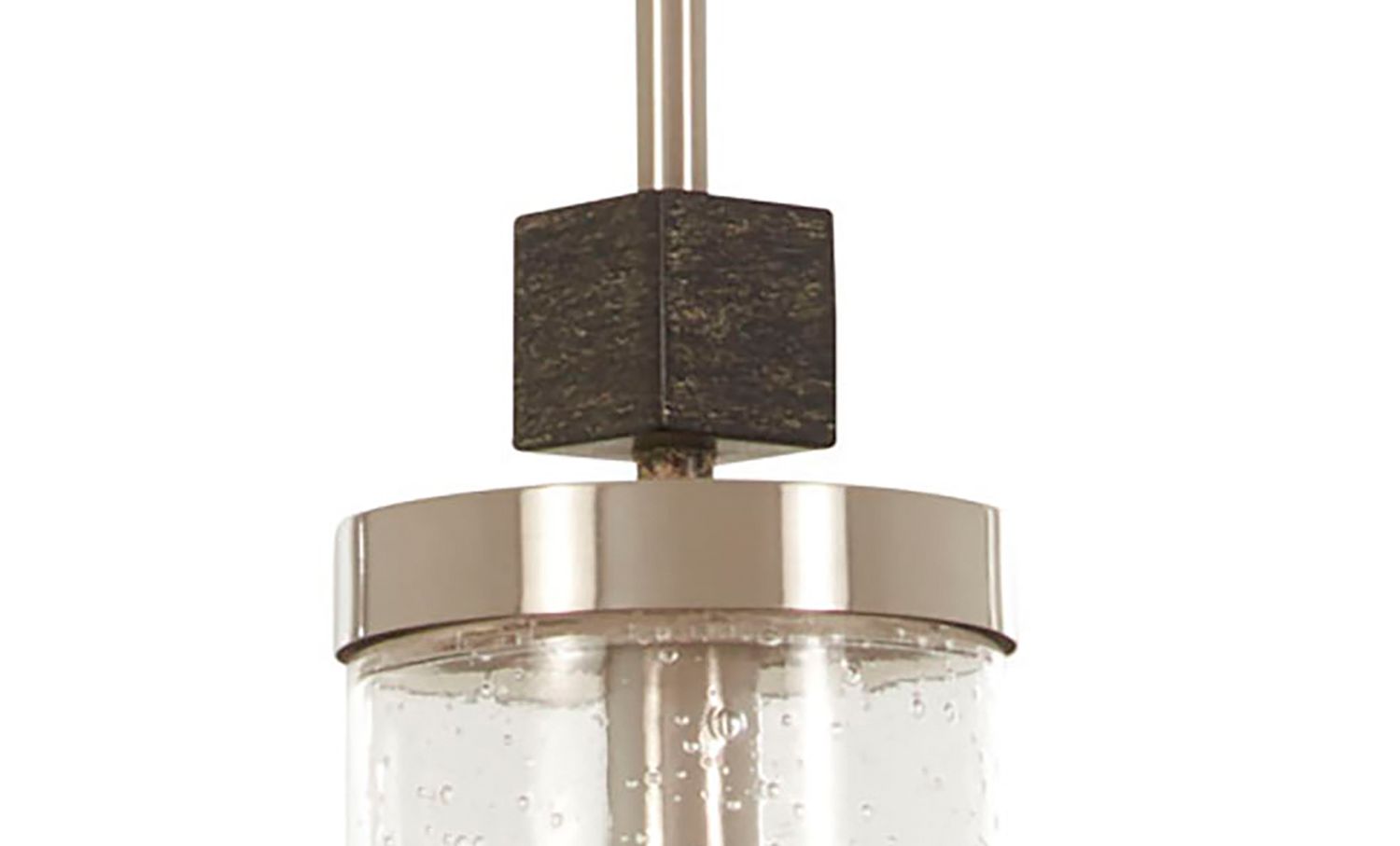 Image 4 Minka-Lavery Bridlewood 1-Light Stone Grey and Brushed Nickel Mini Pendant more views
