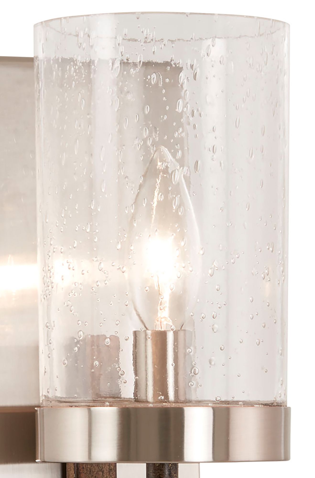 Image 3 Minka-Lavery Bridlewood 1-Light Stone Grey and Brushed Nickel Vanity Light more views