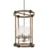 Minka Lavery Bridlewood 14 1/2" Nickel Seeded Glass 4-Light Pendant