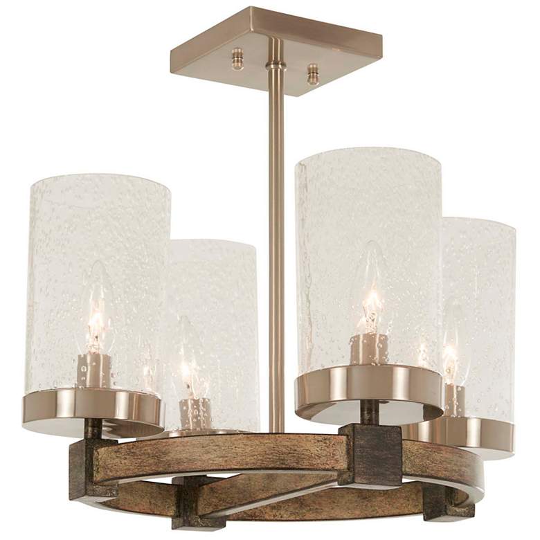 Image 3 Minka-Lavery Bridlewood 15" 4-Light Rustic Ceiling Light