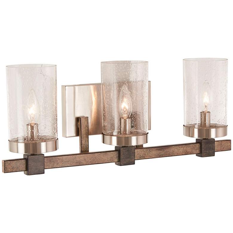 Image 3 Minka Lavery Bridlewood 22 1/2 inch Wide Brushed Nickel 3-Light Bath Light more views