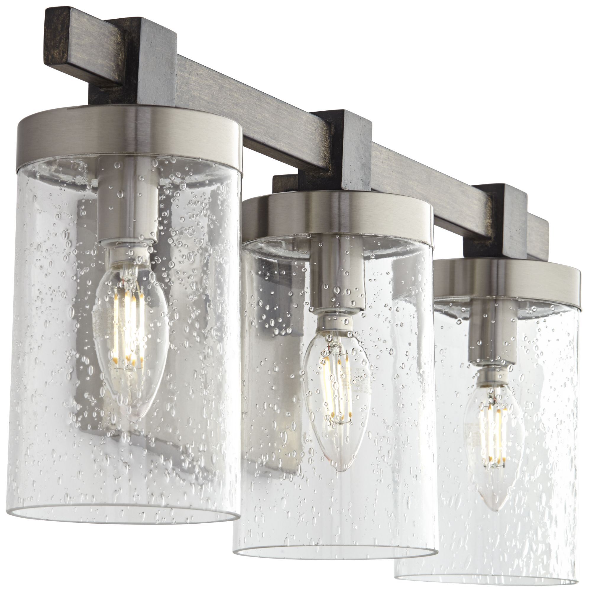 Minka Lavery Bridlewood 22 1/2" Wide Brushed Nickel 3-Light Bath Light