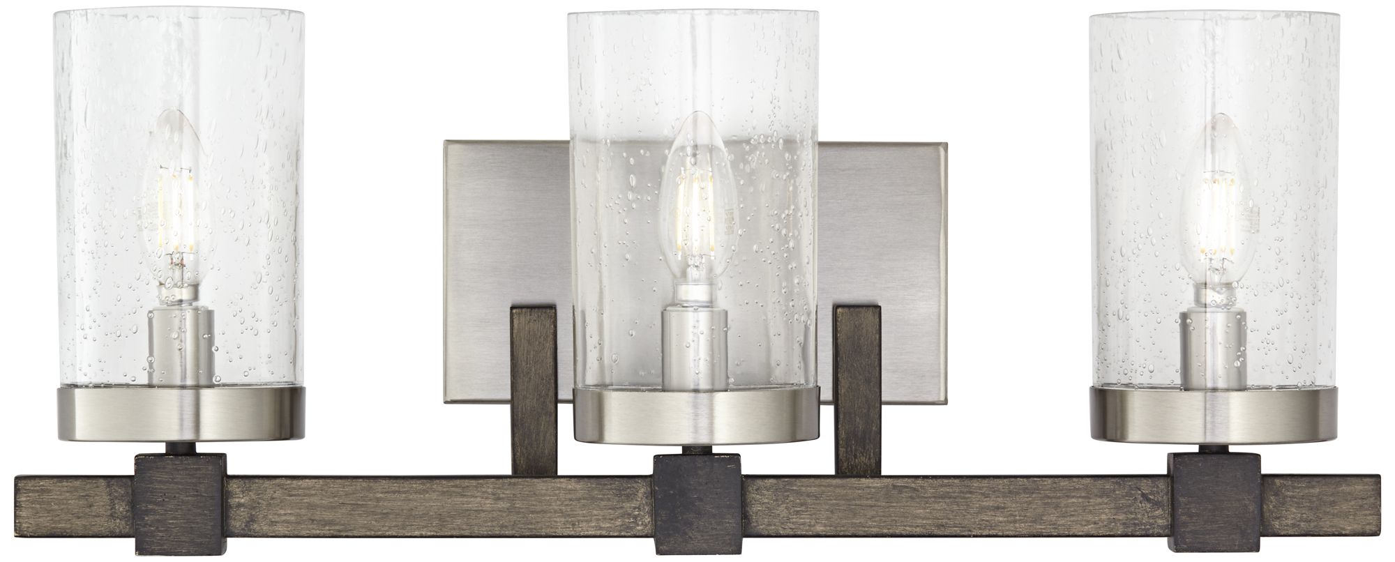 Minka Lavery Bridlewood 22 1/2" Wide Brushed Nickel 3-Light Bath Light