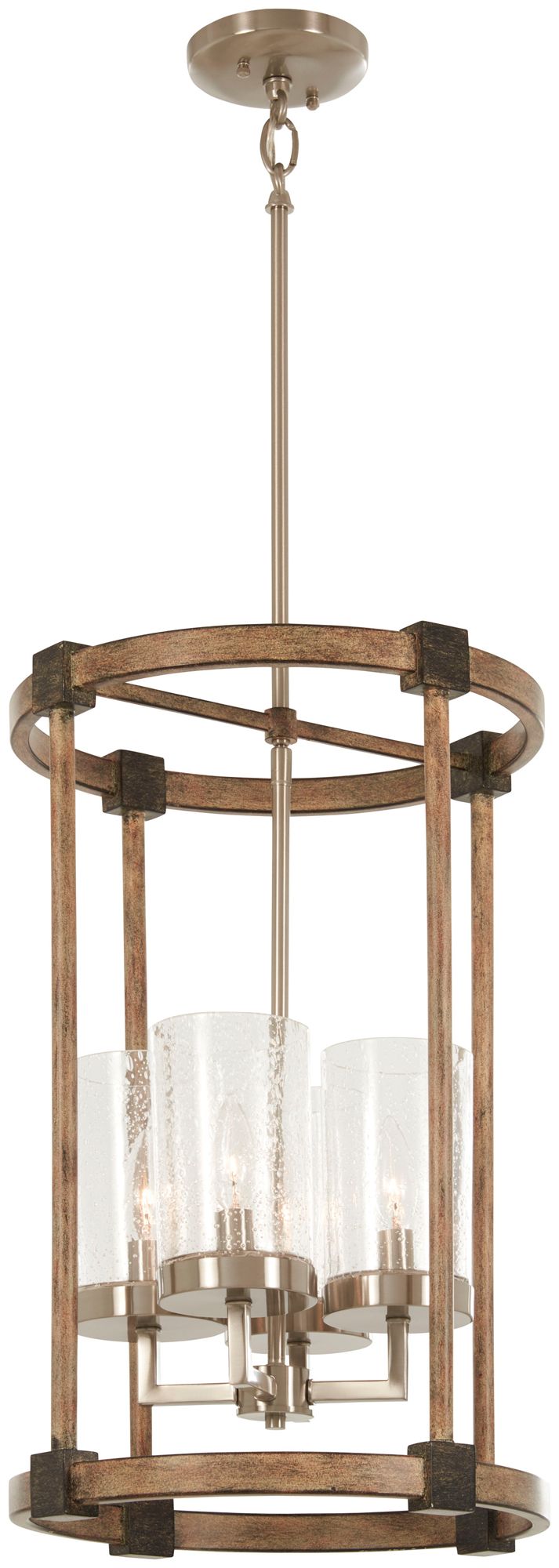 Image 5 Minka-Lavery Bridlewood 4-Light Stone Grey and Brushed Nickel Pendent more views