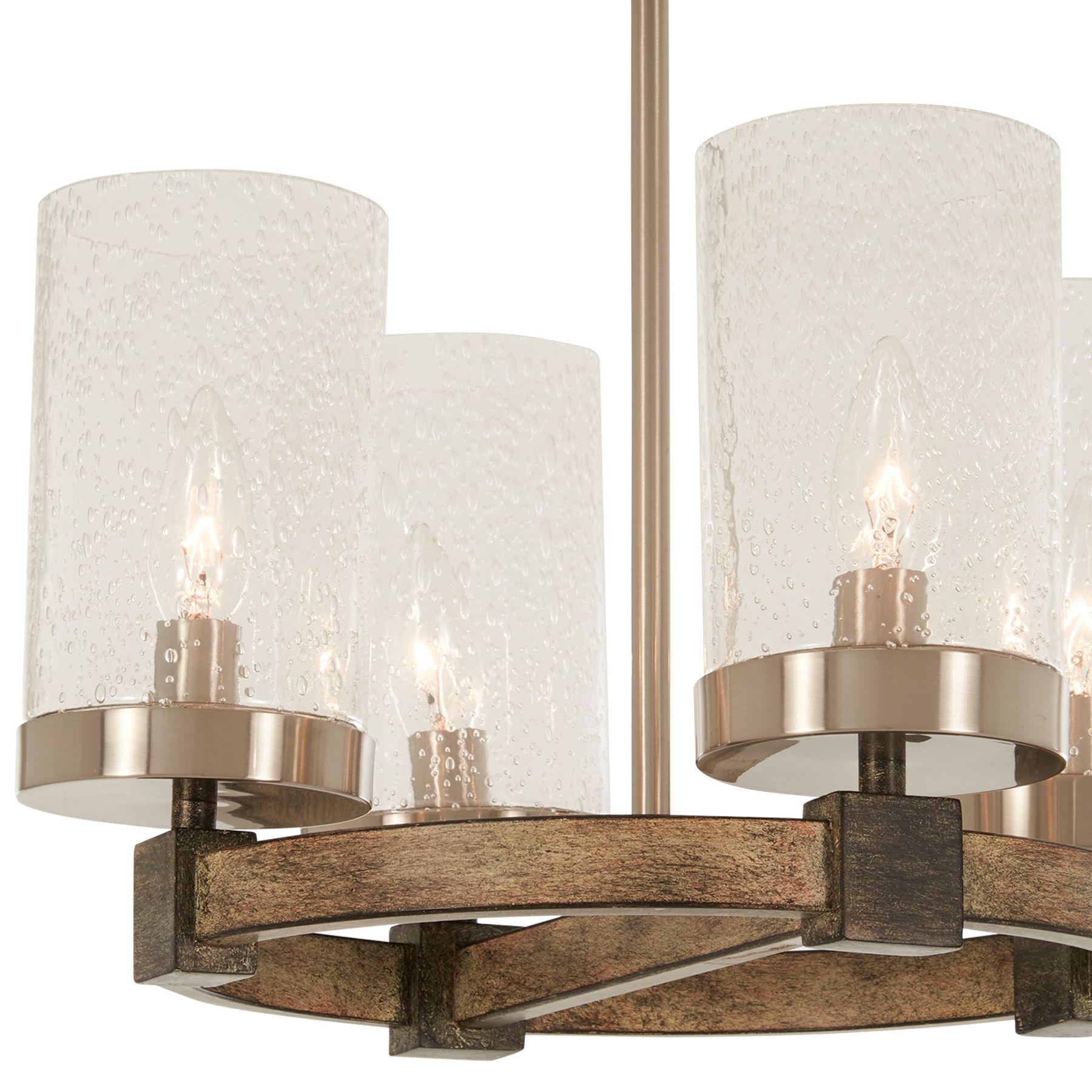 Image 5 Minka-Lavery Bridlewood 4-Light Stone Grey and Brushed Nickel Semi Flush more views