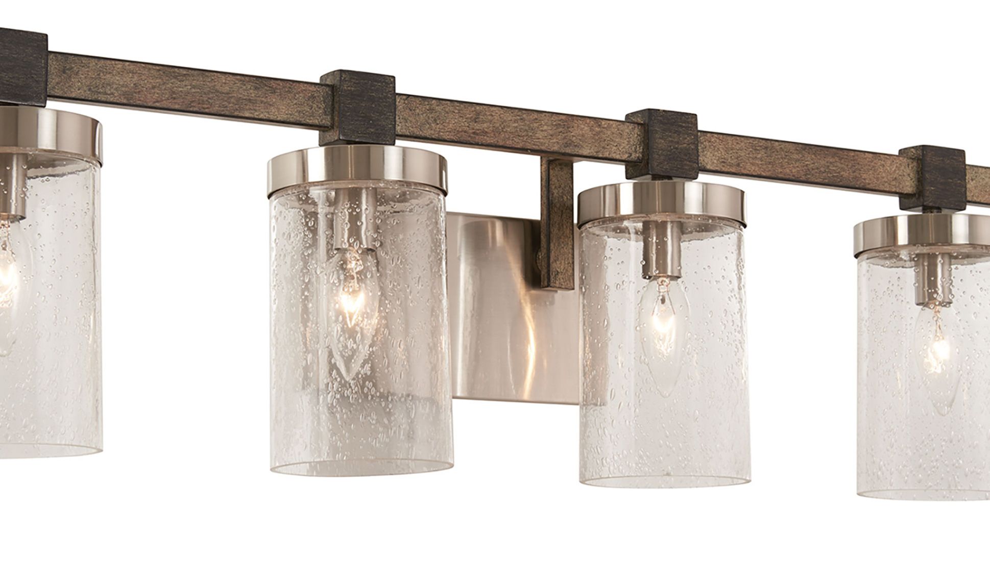 Image 7 Minka-Lavery Bridlewood 4-Light Stone Grey and Brushed Nickel Vanity Light more views