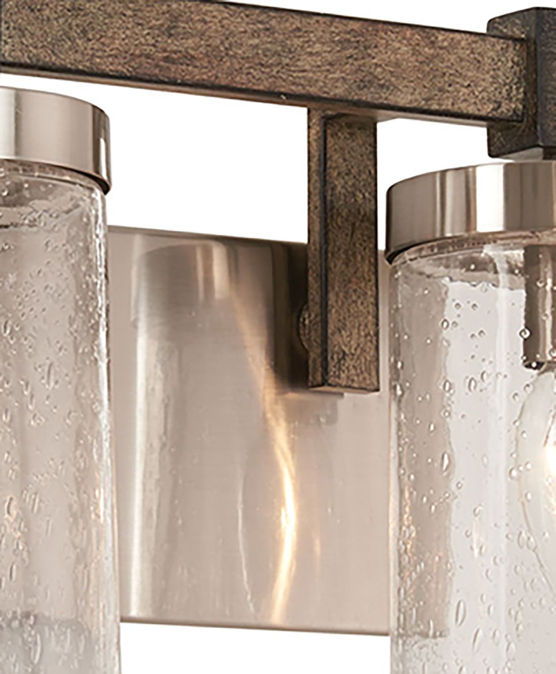 Minka-Lavery Bridlewood 4-Light Stone Grey and Brushed Nickel Vanity Light