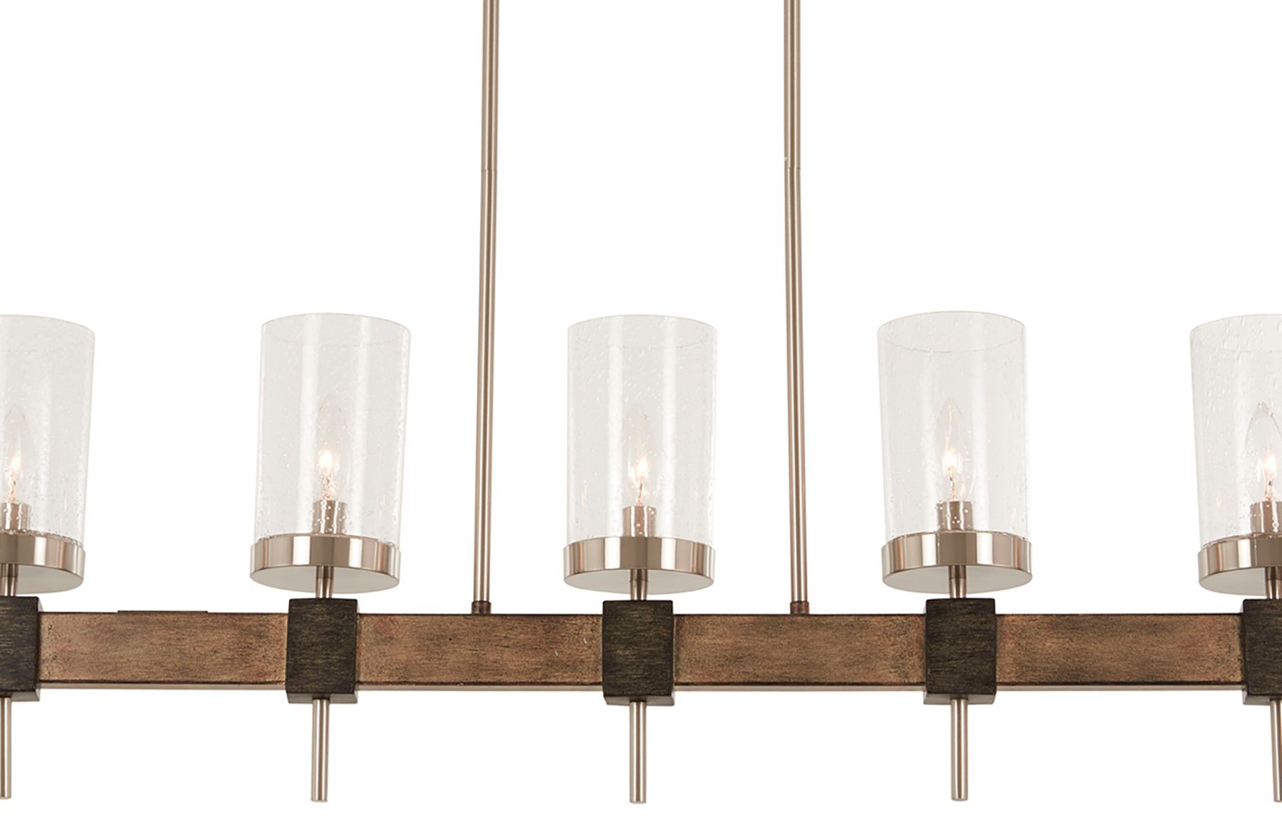 Image 4 Minka-Lavery Bridlewood 5-Lt Stone Grey and Brush Nickel Island Chandelier more views