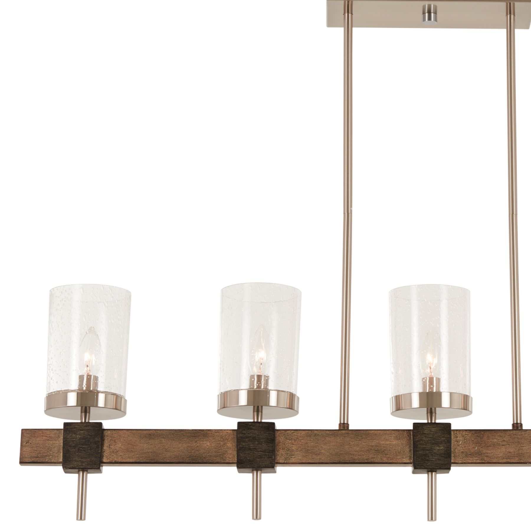 Image 5 Minka-Lavery Bridlewood 5-Lt Stone Grey and Brush Nickel Island Chandelier more views