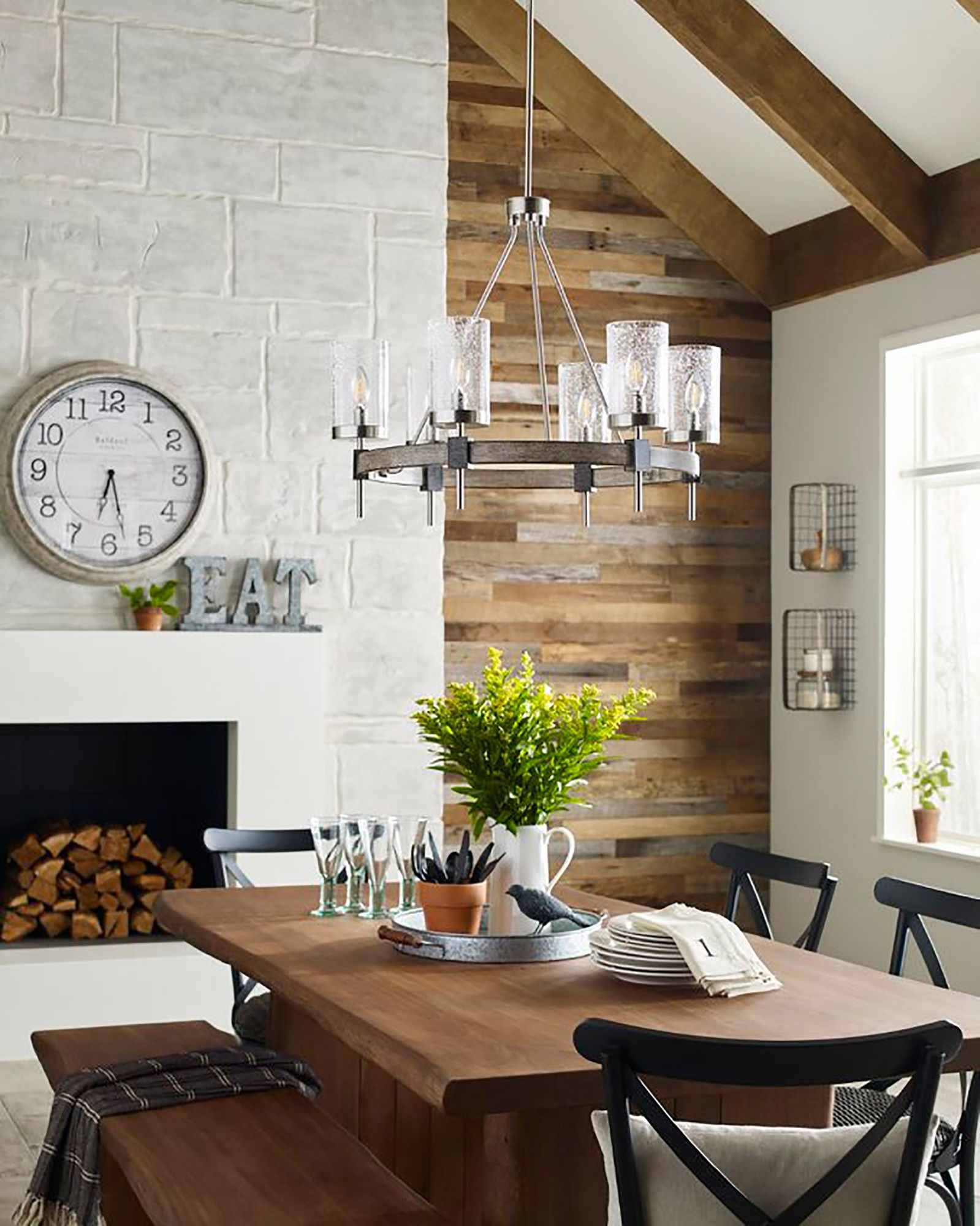 Image 6 Minka-Lavery Bridlewood 6-Light Stone Grey and Brushed Nickel Chandelier more views