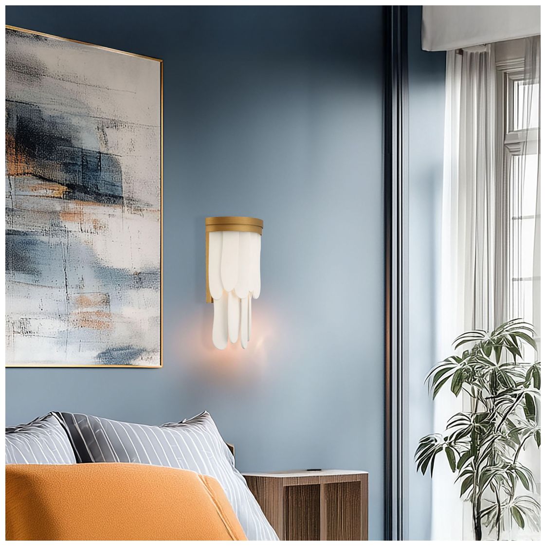 Image 3 Minka-Lavery Briscade 1-Light 8.25-in Painted Legacy Brass Wall Sconce more views