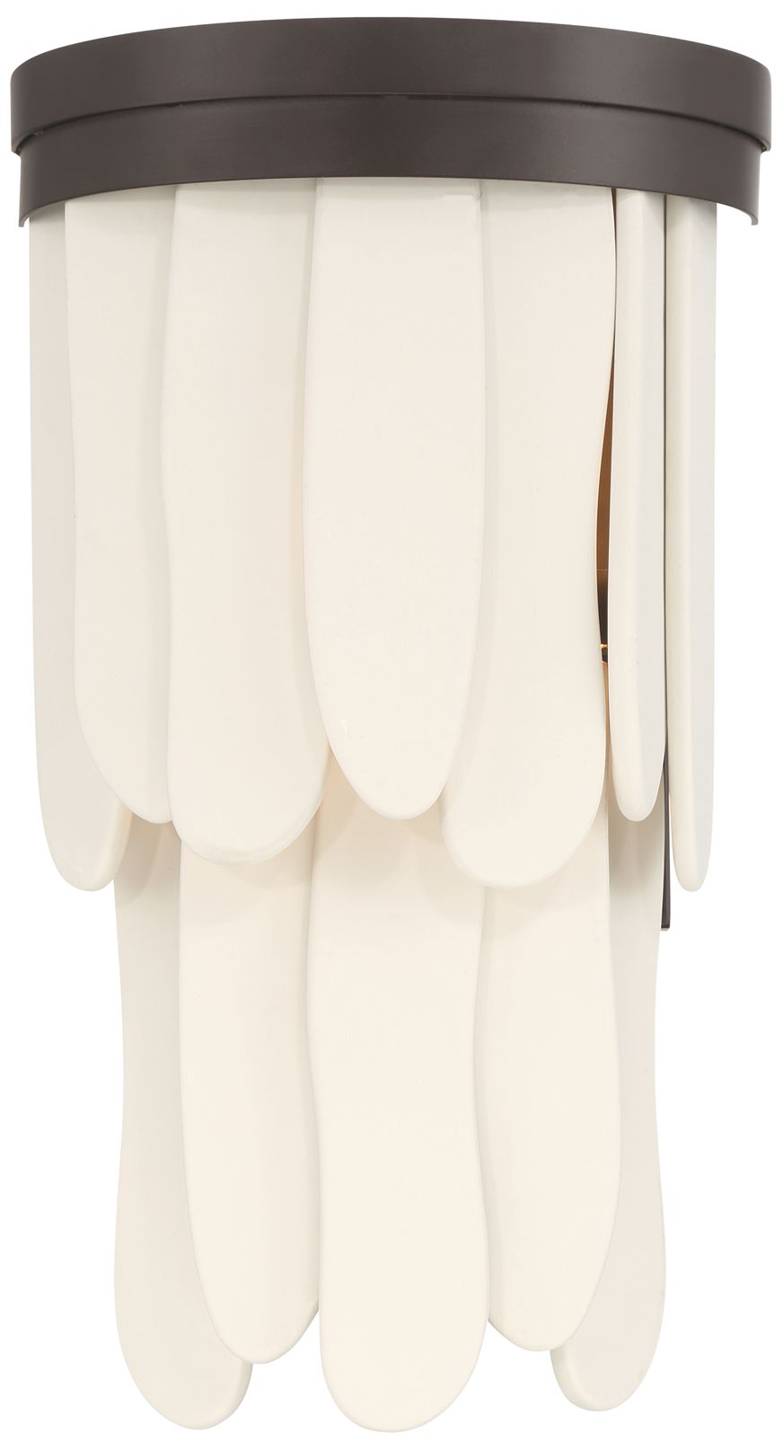 Image 3 Minka-Lavery Briscade 1-Light 8.25-in Wall Sconce - Dark Bronze and White more views