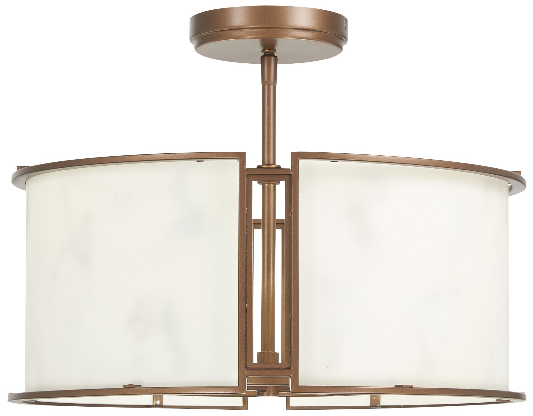 Minka Lavery Buchanan 4-Light Hellenic Bronze Semi-Flush