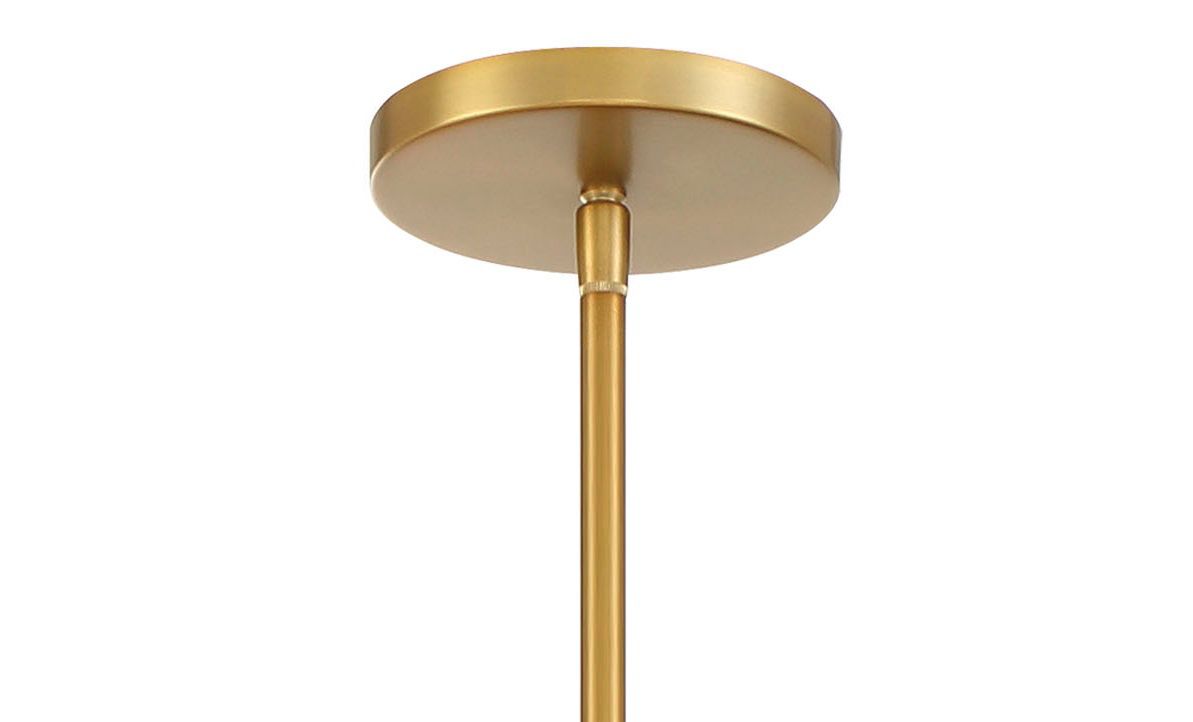 Minka-Lavery Bungalow Heaven 5-Light Soft Brass Pendant with Rope Shade