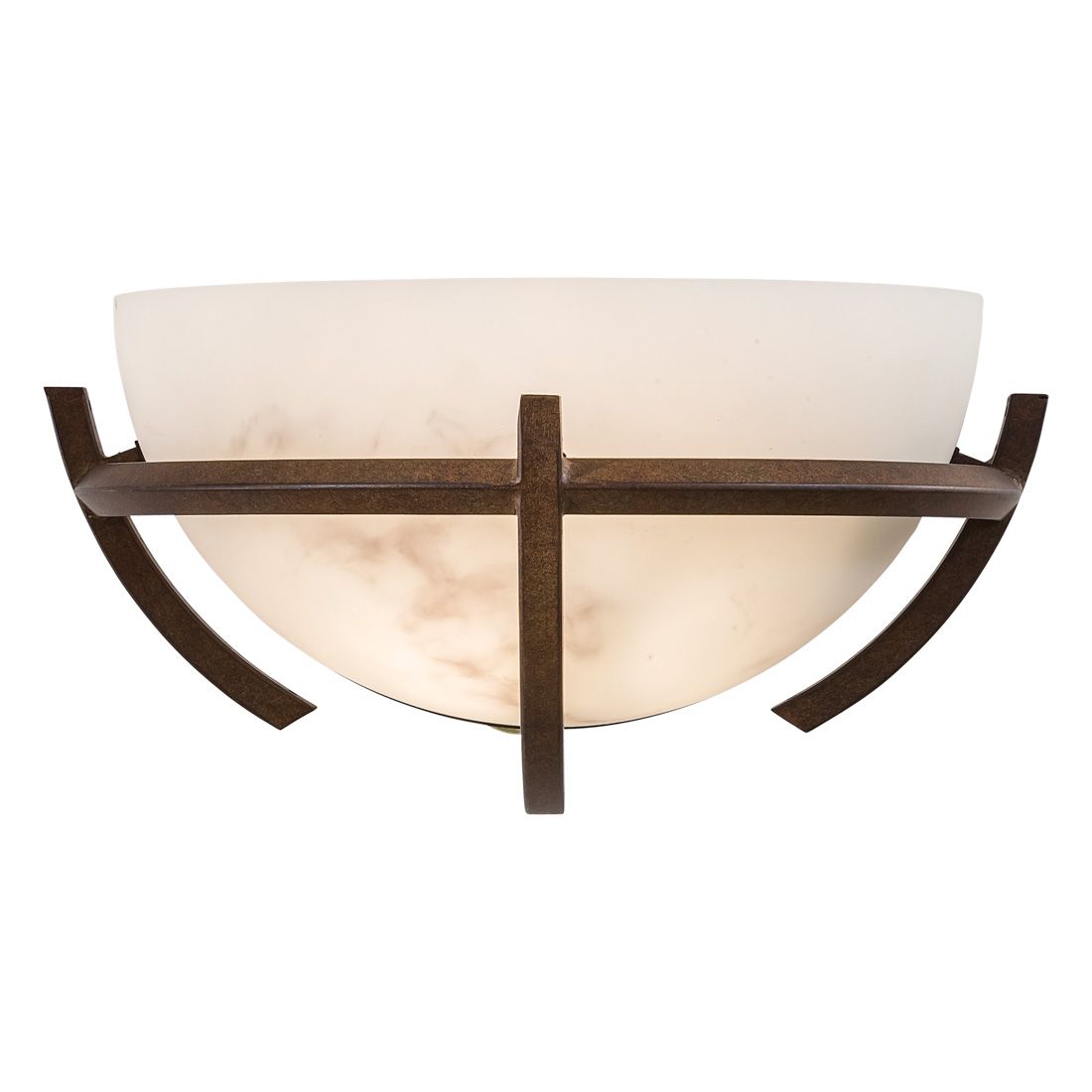 Image 7 Minka Lavery Calavera 6 1/2" Nutmeg and Alabaster Glass Wall Sconce more views