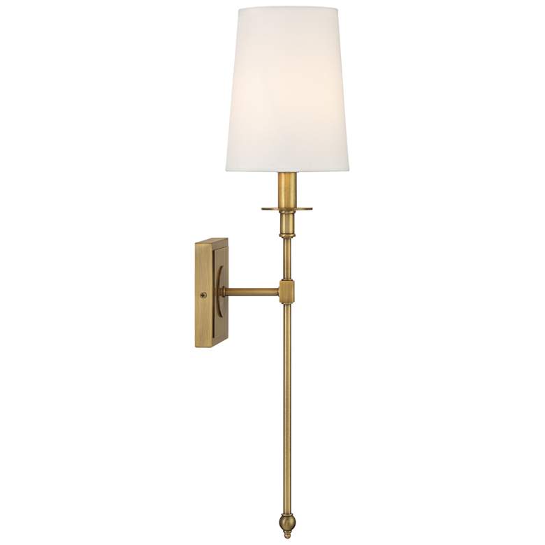 Image 4 Minka Lavery Calera 1-Light 5.5-in Brass Wall Sconce more views