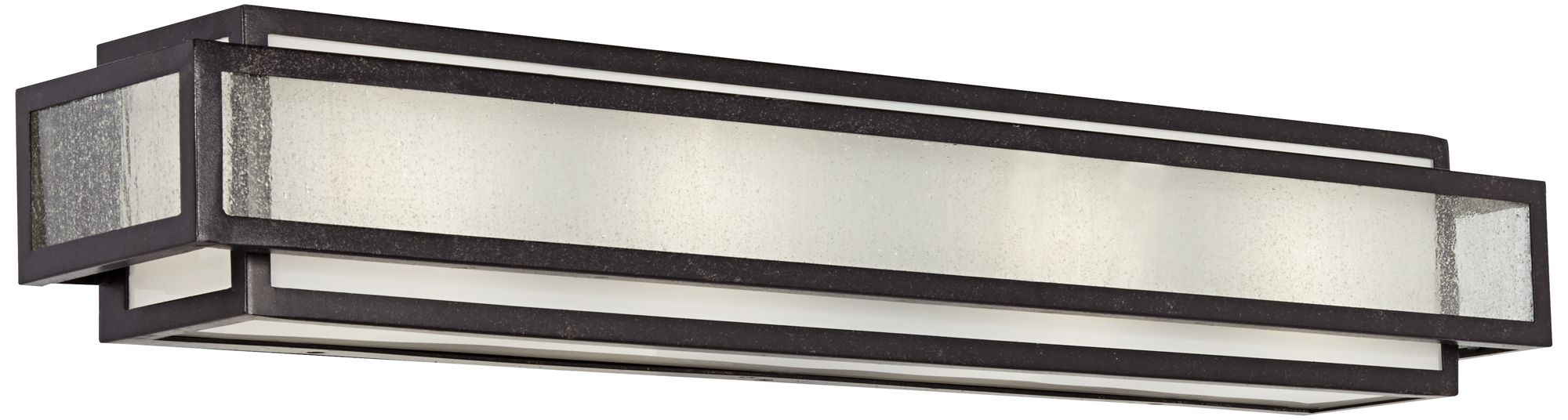 Thumbnail2 of Minka-Lavery Camden Square 4-Light Charcoal Vanity Light with Glass Shade