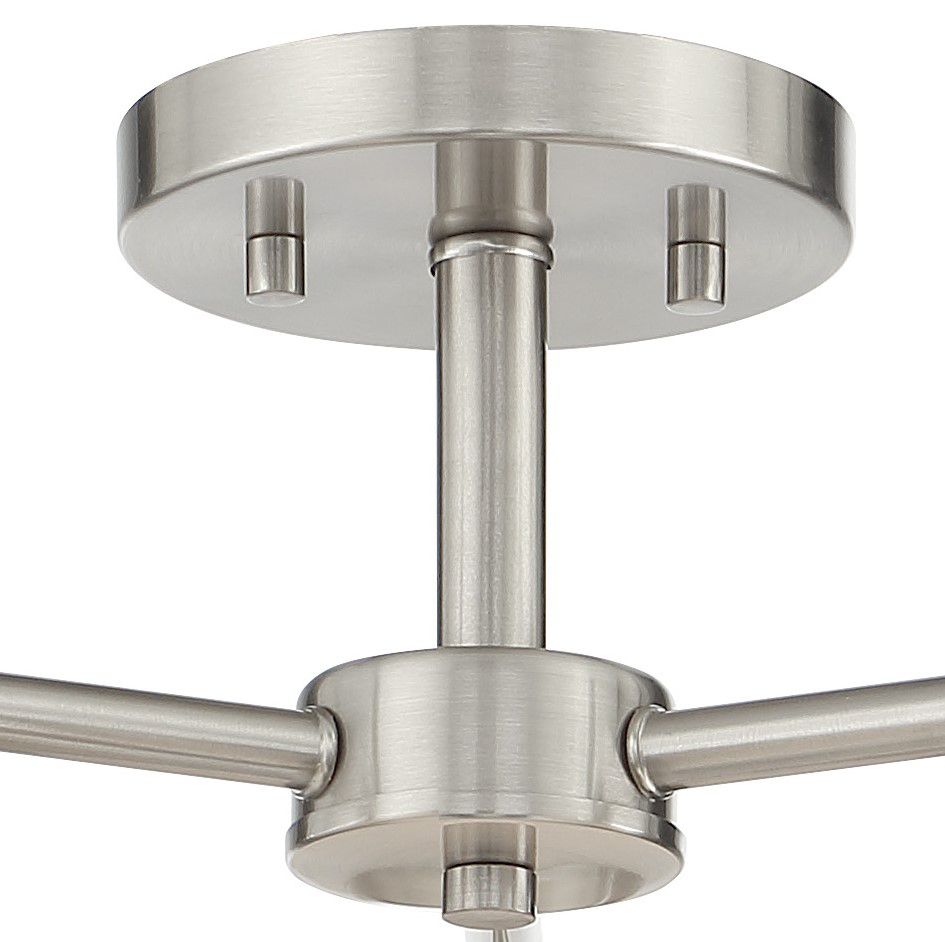 Image 3 Minka-Lavery Camrin 3-Light Coal and Etched Opal Glass Semi Flush more views