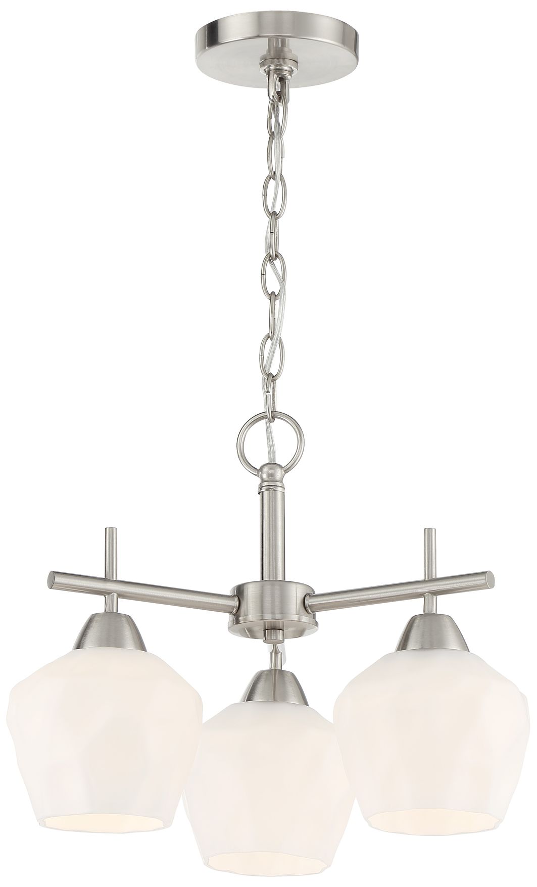 Image 4 Minka-Lavery Camrin 3-Light Coal and Etched Opal Glass Semi Flush more views