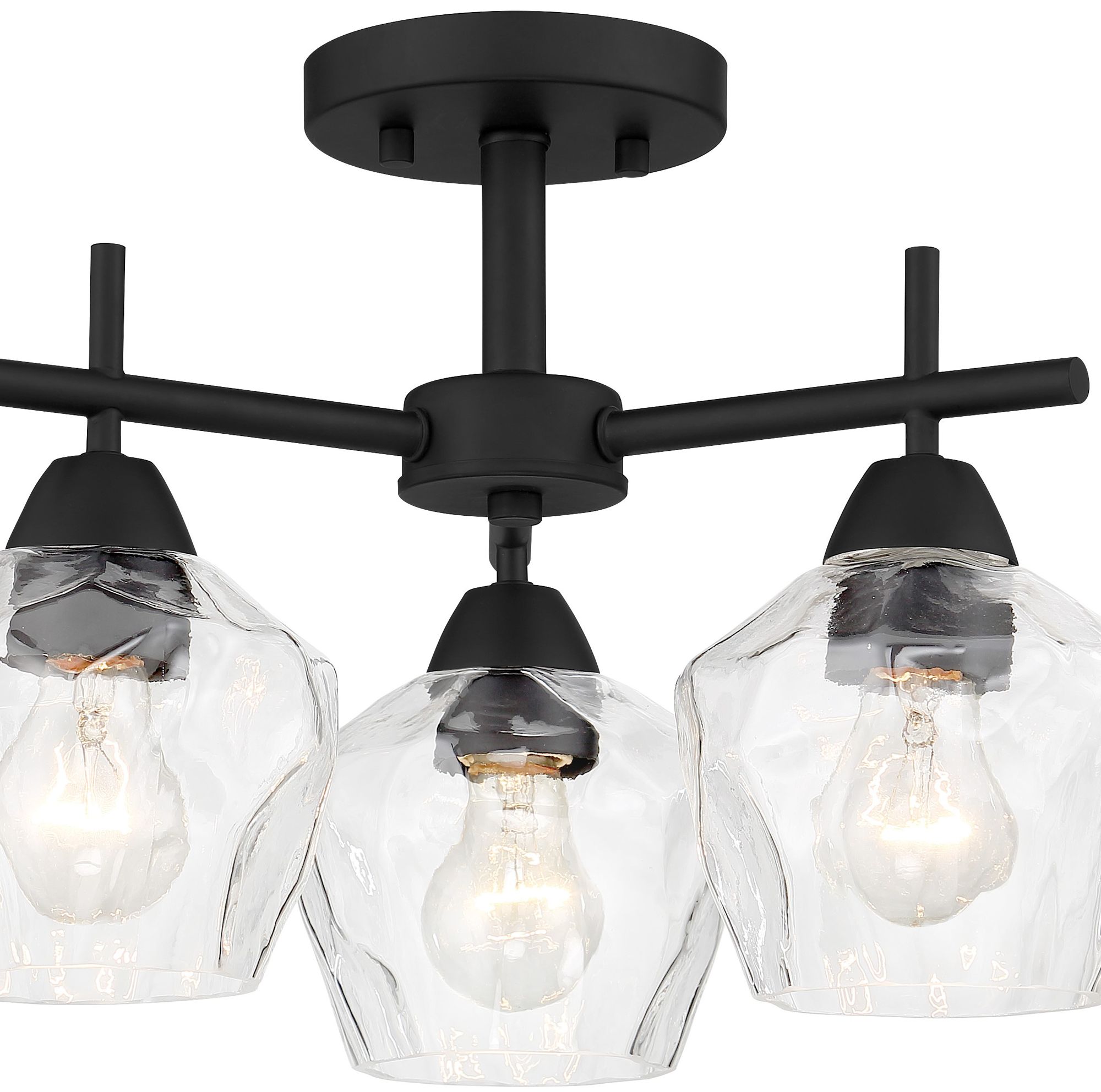 Image 3 Minka-Lavery Camrin 3-Light Coal Clear Glass Semi Flush more views