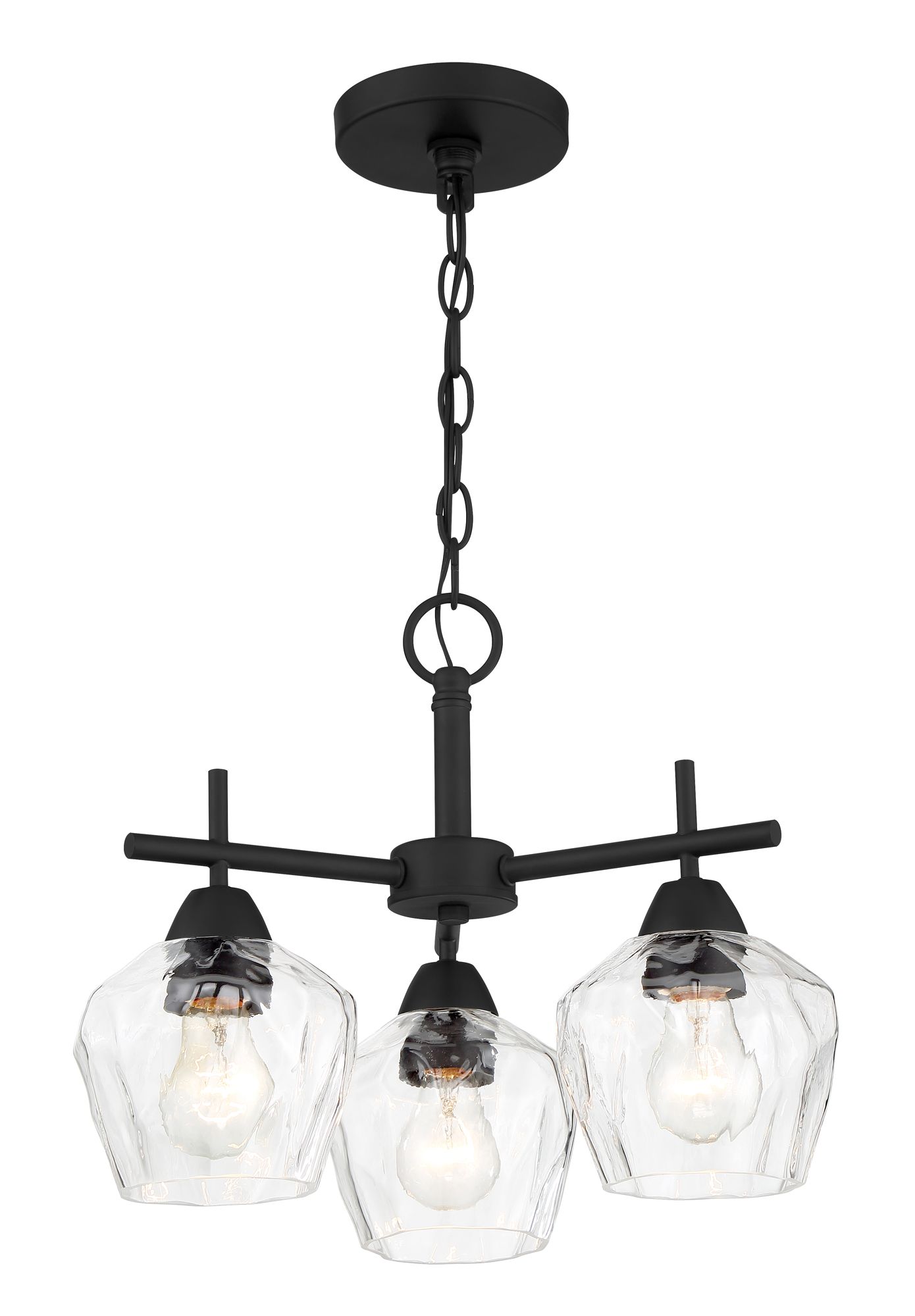 Image 5 Minka-Lavery Camrin 3-Light Coal Clear Glass Semi Flush more views