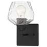 3_Minka Lavery Camrin 5 1/2" Wide Black and Clear Glass Bath Wall Sconce more views