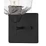 4_Minka Lavery Camrin 5 1/2" Wide Black and Clear Glass Bath Wall Sconce more views