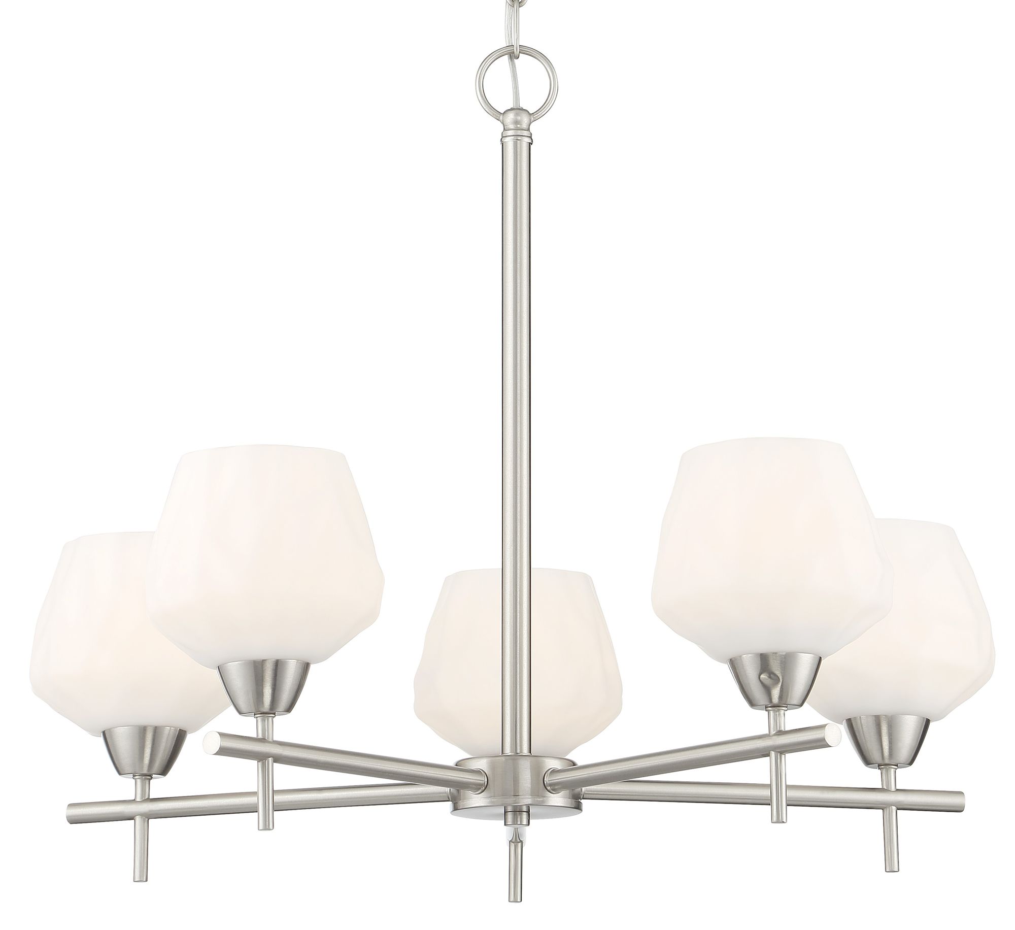 Image 2 Minka-Lavery Camrin 5-Light Brushed Nickel Chandelier more views