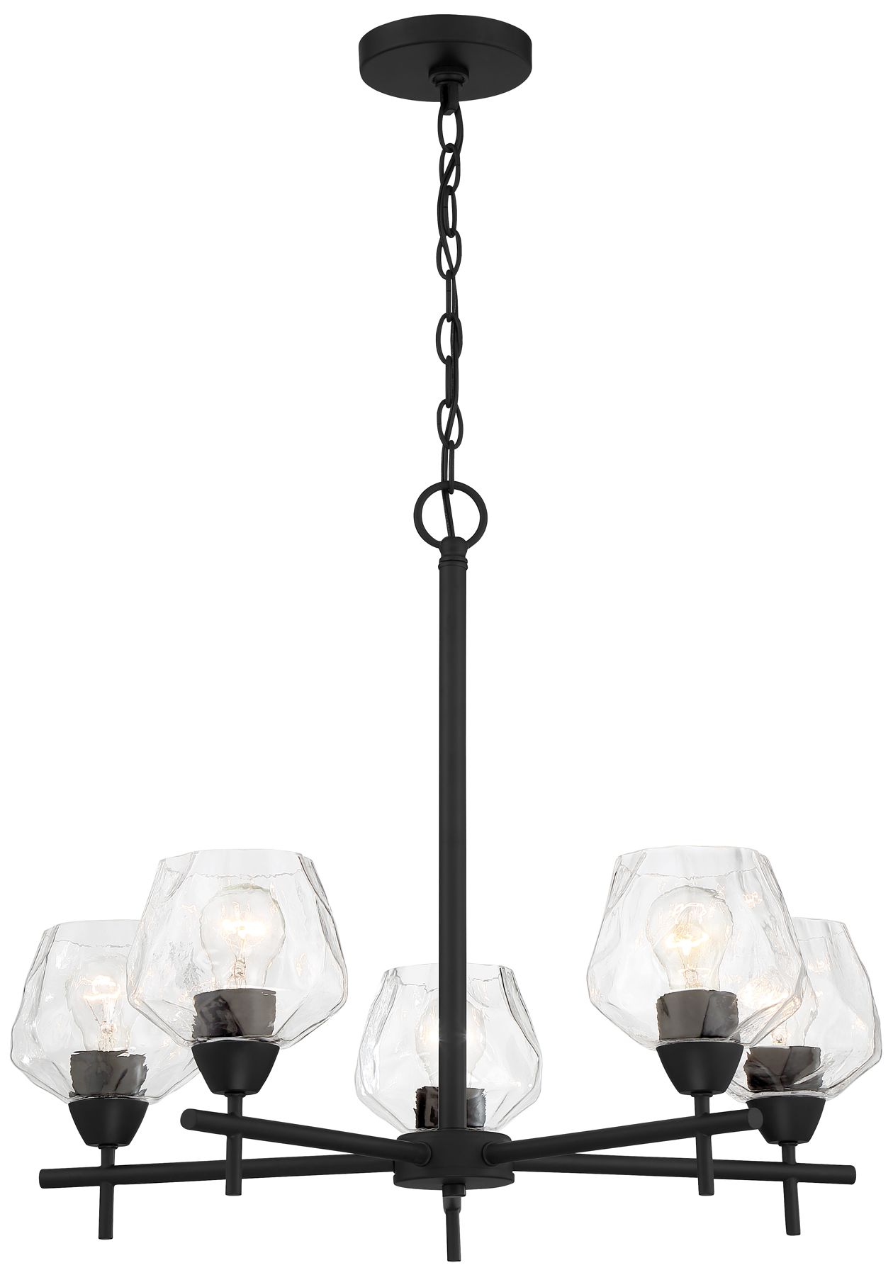 Thumbnail1 of Minka-Lavery Camrin 5-Light Coal and Clear Glass Chandelier