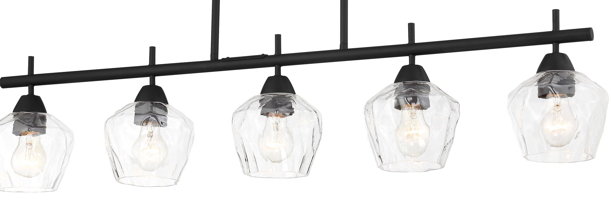 Image 4 Minka-Lavery Camrin 5-Light Coal and Clear Glass Island Light more views