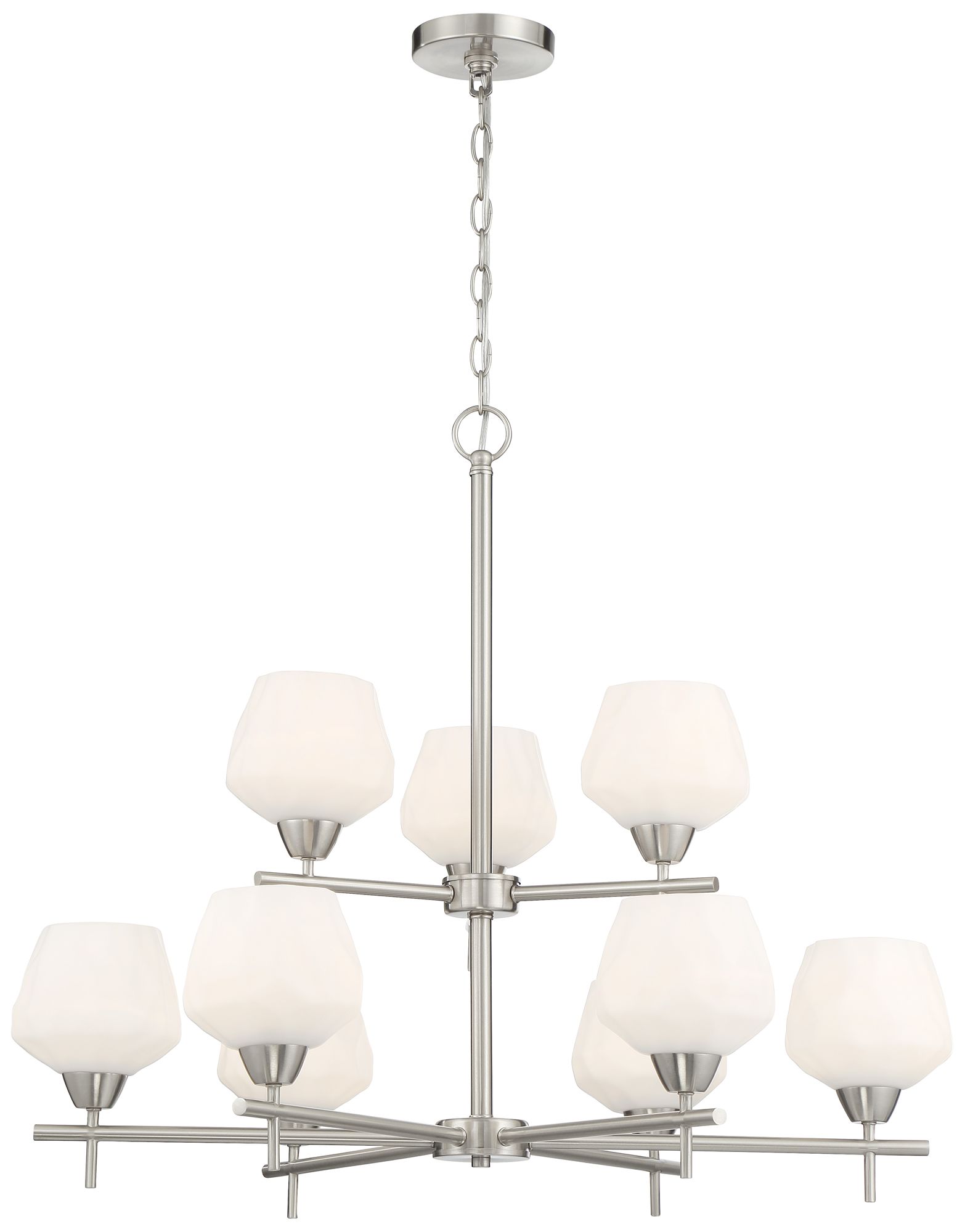 Minka-Lavery Camrin 9-Light Brushed Nickel Chandelier