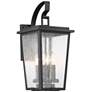 1_Minka Lavery Cantebury 19 1/2" High Black 4-Light Outdoor Wall Light