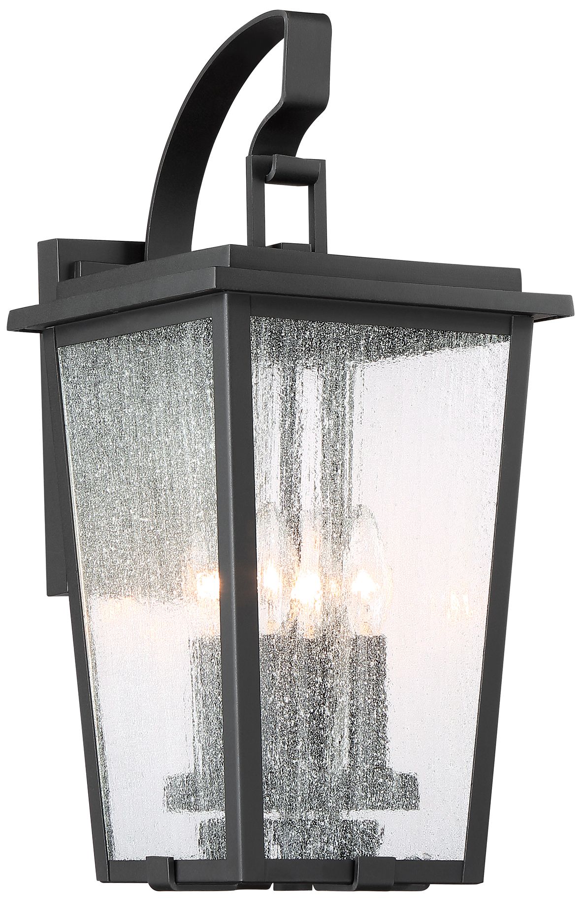 Minka-Lavery Cantebury 4-Light Black and Gold Outdoor Wall Mount