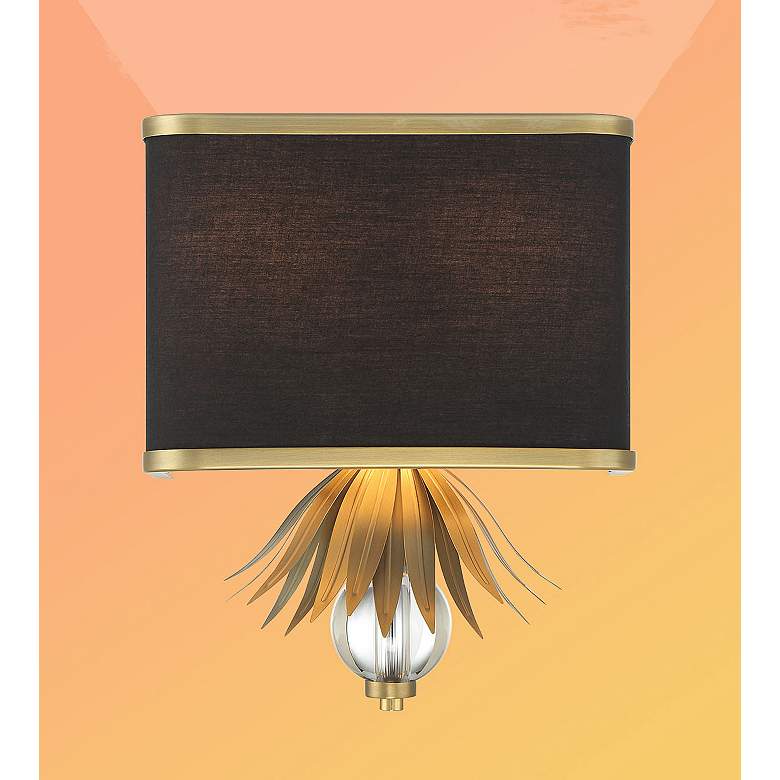 Image 5 Minka-Lavery Caprio 2-Light Natural Brushed Brass Wall Sconce more views