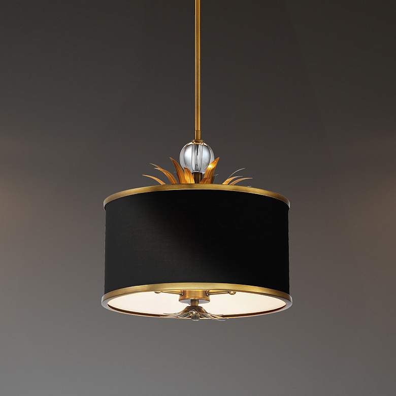 Image 1 Minka Lavery Caprio 3-Light Natural Brushed Brass Pendant