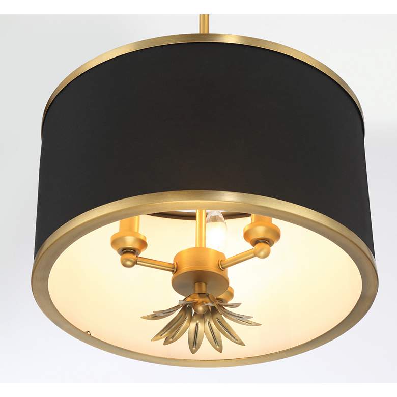 Image 5 Minka Lavery Caprio 3-Light Natural Brushed Brass Pendant more views