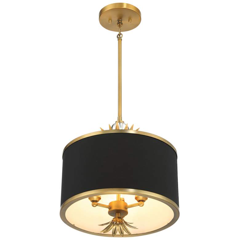 Image 7 Minka Lavery Caprio 3-Light Natural Brushed Brass Pendant more views