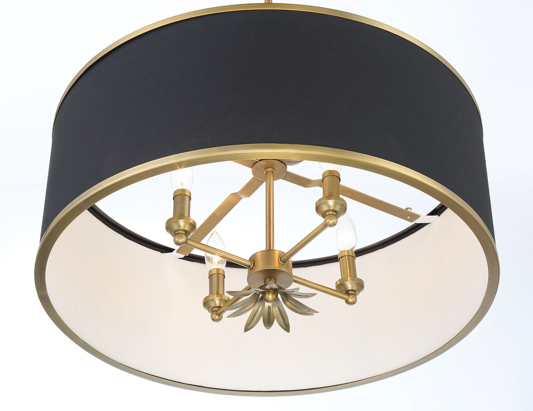 Image 3 Minka-Lavery Caprio 4-Light Natural Brushed Brass Pendant more views