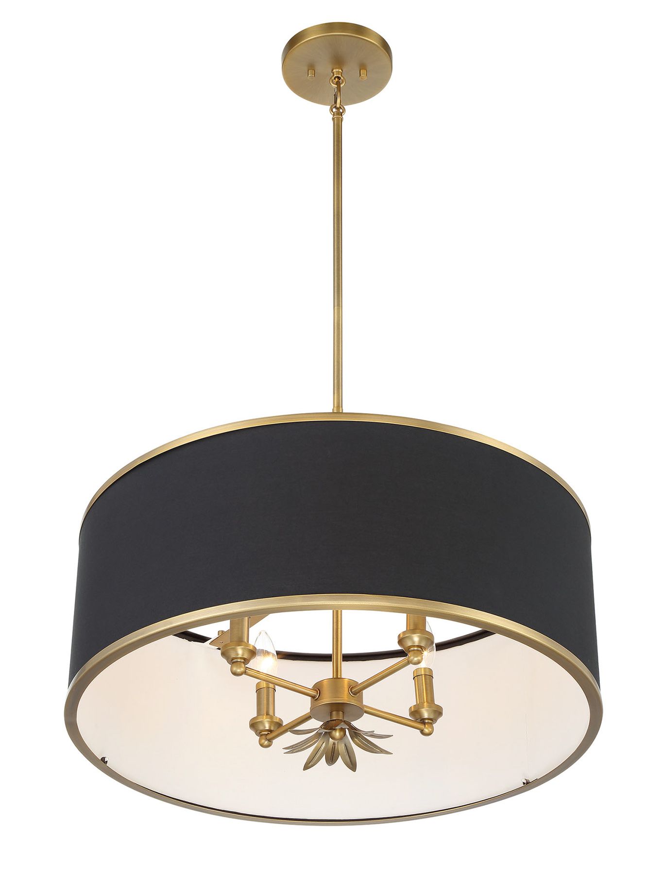 Image 4 Minka-Lavery Caprio 4-Light Natural Brushed Brass Pendant more views