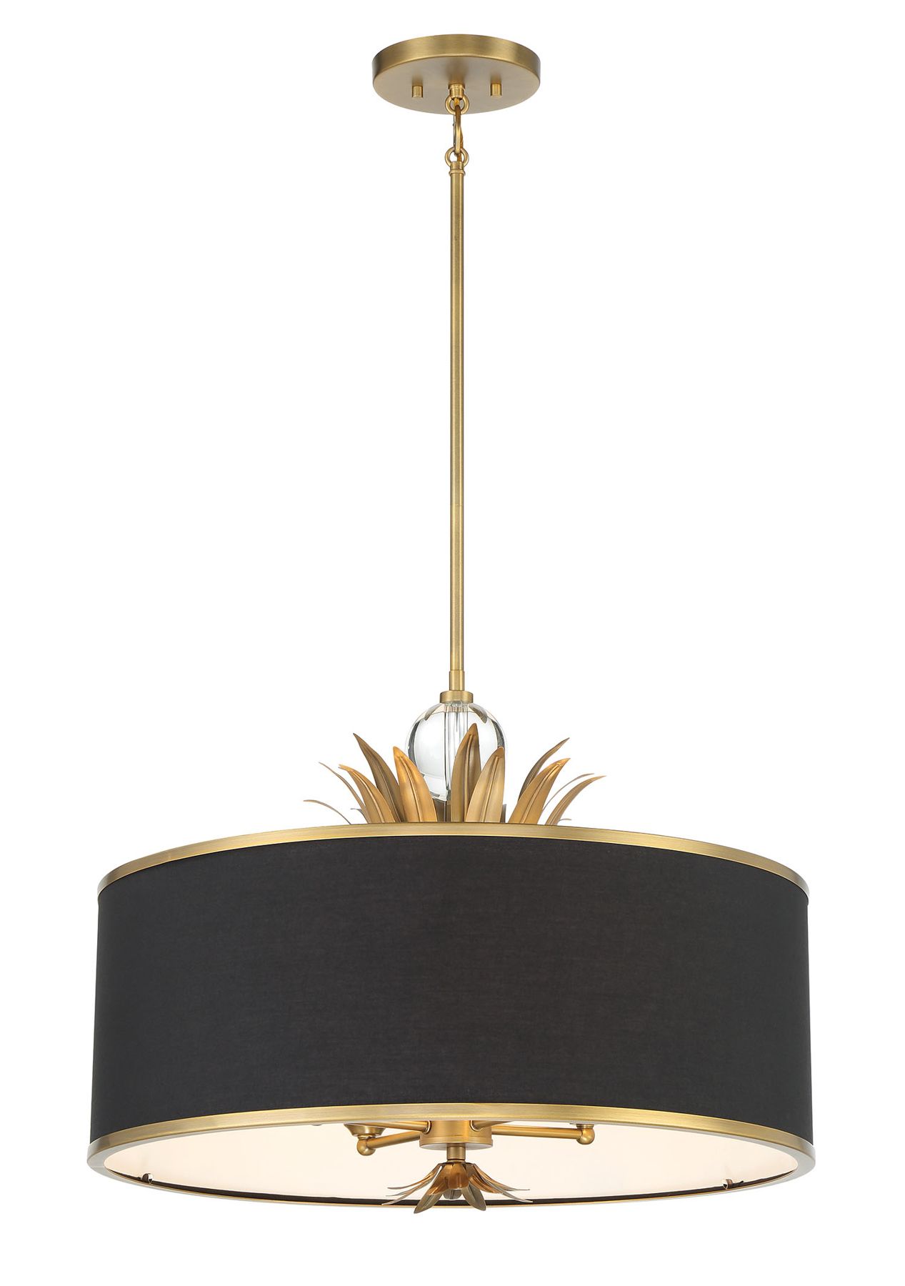Image 5 Minka-Lavery Caprio 4-Light Natural Brushed Brass Pendant more views