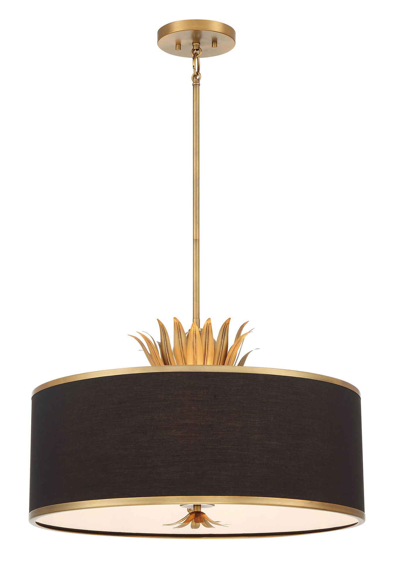 Image 6 Minka-Lavery Caprio 4-Light Natural Brushed Brass Pendant more views