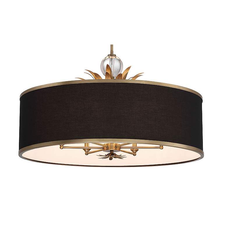 Image 7 Minka-Lavery Caprio 6-Light Natural Brushed Brass Pendant and Black more views