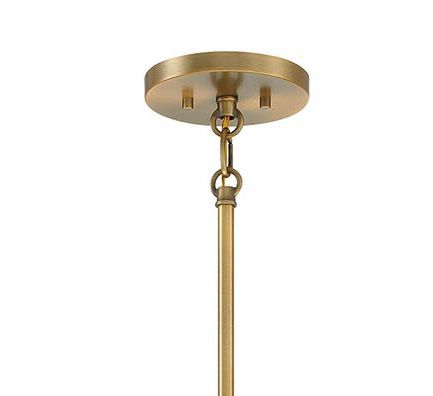 Image 7 Minka Lavery Caprio 8-Light Natural Brushed Brass Pendant with Fabric Shade more views