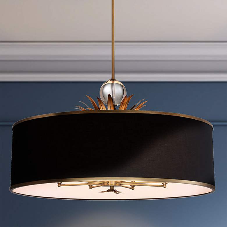 Image 1 Minka-Lavery Caprio 8-Light Natural Brushed Brass Pendant