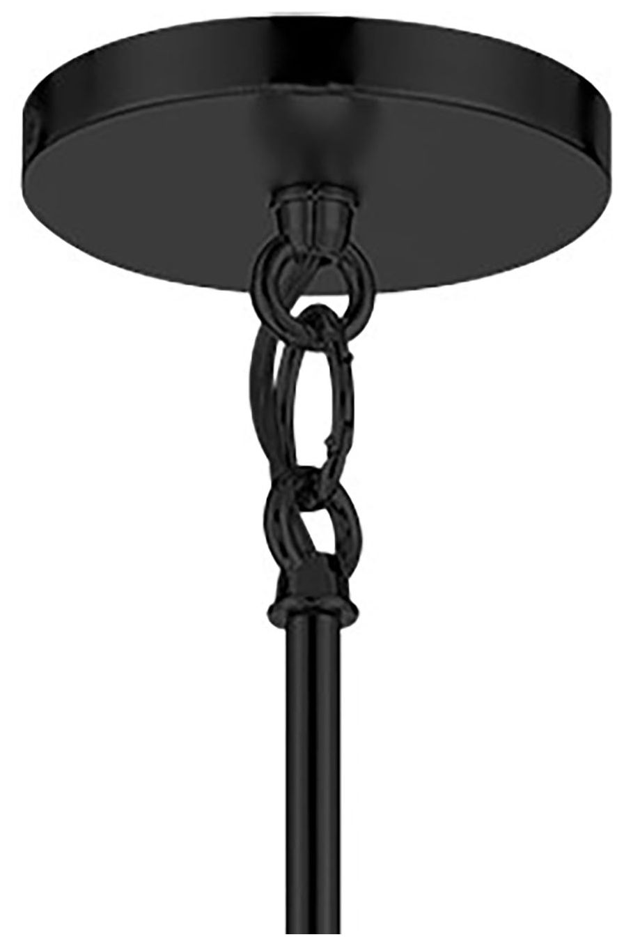 Minka Lavery Cascade 24" Wide 4-Light Coal Black Double Drum Pendant