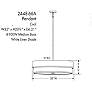 4_Minka Lavery Cascade 32" Wide Modern Coal and White Oval Pendant Light more views