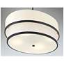 5_Minka Lavery Cascade 32" Wide Modern Coal and White Oval Pendant Light more views