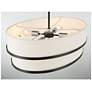 7_Minka Lavery Cascade 32" Wide Modern Coal and White Oval Pendant Light more views